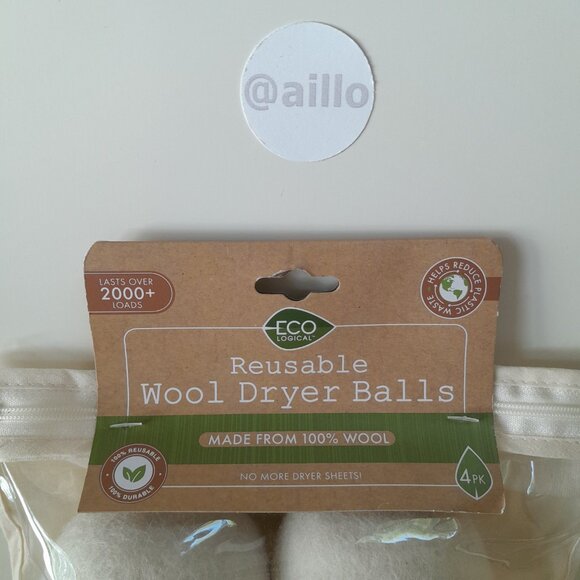 Eco Logical Reusable Wool Dryer Balls - Picture 7 of 10